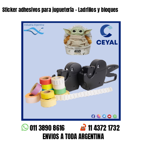 Sticker adhesivos para juguetería – Ladrillos y bloques