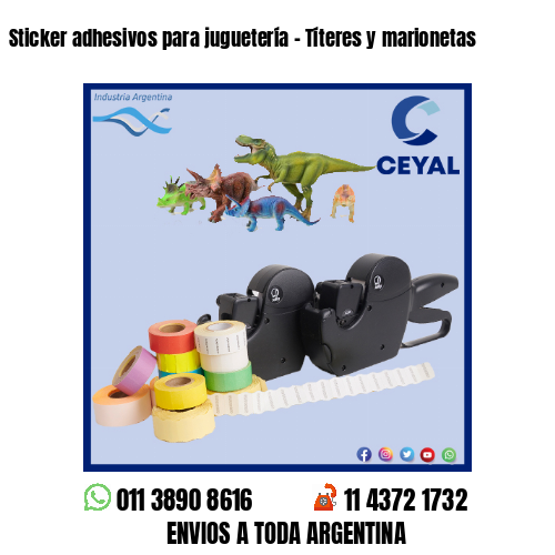 Sticker adhesivos para juguetería – Títeres y marionetas