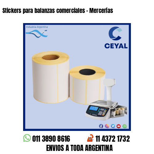 Stickers para balanzas comerciales – Mercerías