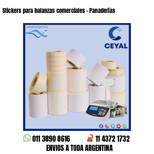 Stickers para balanzas comerciales – Panaderías