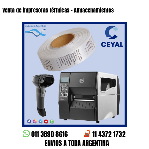 Venta de impresoras térmicas – Almacenamientos