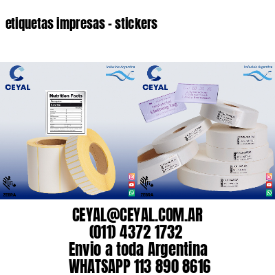 etiquetas impresas – stickers