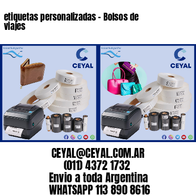 etiquetas personalizadas – Bolsos de viajes