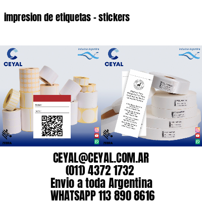 impresion de etiquetas – stickers