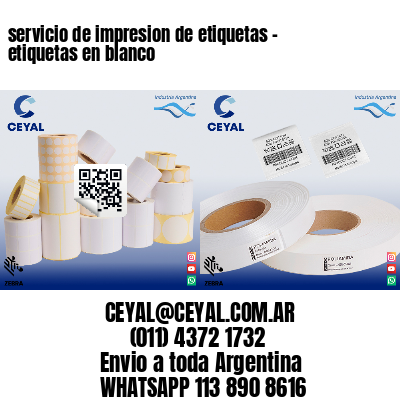 servicio de impresion de etiquetas – etiquetas en blanco