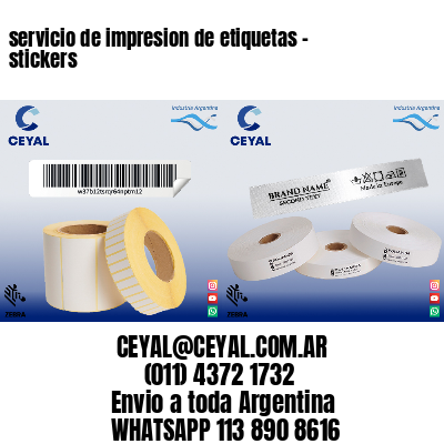 servicio de impresion de etiquetas – stickers