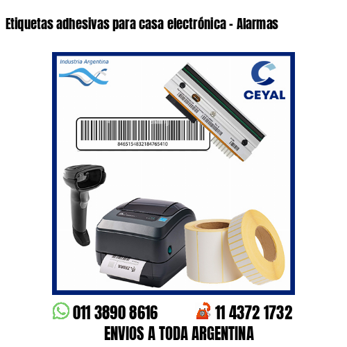 Etiquetas adhesivas para casa electrónica – Alarmas