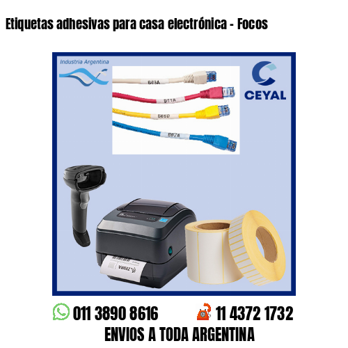 Etiquetas adhesivas para casa electrónica – Focos