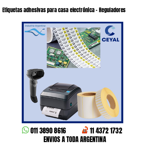 Etiquetas adhesivas para casa electrónica – Reguladores