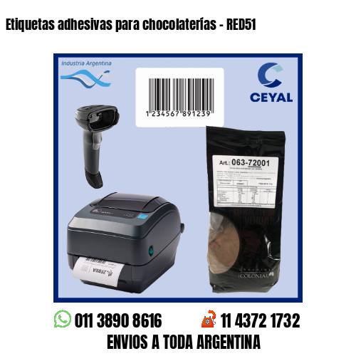 Etiquetas adhesivas para chocolaterías – RED51