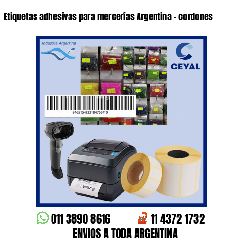 Etiquetas adhesivas para mercerías Argentina – cordones