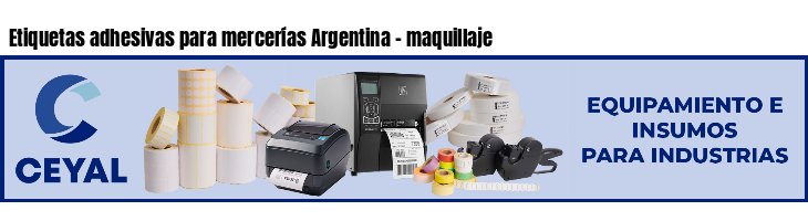 Etiquetas adhesivas para mercerías Argentina - maquillaje