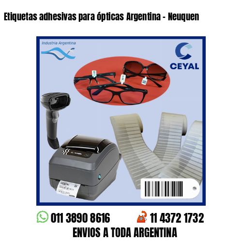 Etiquetas adhesivas para ópticas Argentina – Neuquen