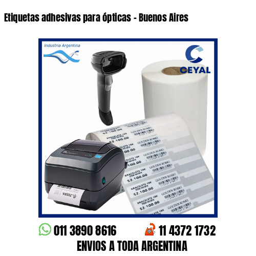 Etiquetas adhesivas para ópticas – Buenos Aires