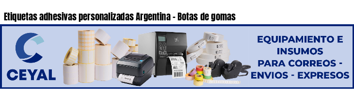 Etiquetas adhesivas personalizadas Argentina - Botas de gomas