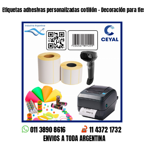 Etiquetas adhesivas personalizadas cotillón – Decoración para fiestas