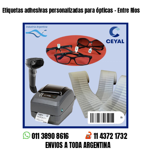 Etiquetas adhesivas personalizadas para ópticas – Entre Rios