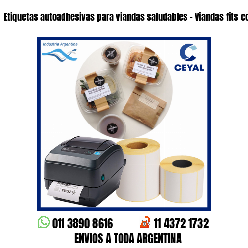 Etiquetas autoadhesivas para viandas saludables – Viandas fits congeladas