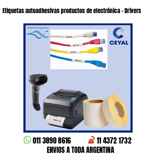 Etiquetas autoadhesivas productos de electrónica – Drivers