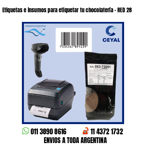 Etiquetas e insumos para etiquetar tu chocolatería – RED 28