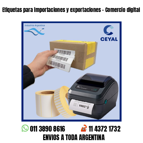 Etiquetas para importaciones y exportaciones – Comercio digital