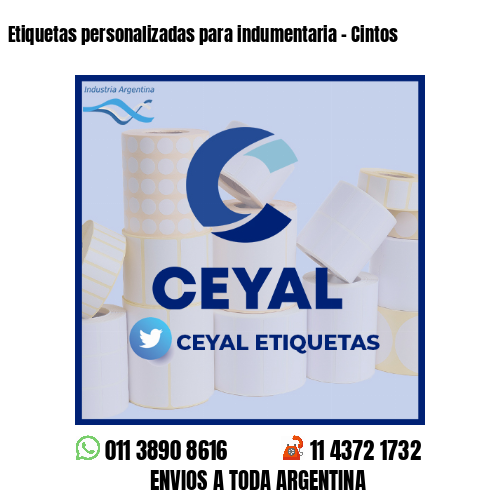 Etiquetas personalizadas para indumentaria - Cintos