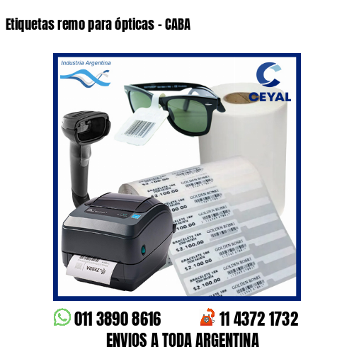 Etiquetas remo para ópticas – CABA