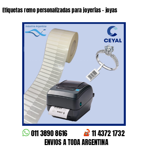 Etiquetas remo personalizadas para joyerías – joyas