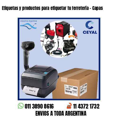 Etiquetas y productos para etiquetar tu ferretería – Capas