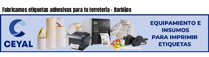 Fabricamos etiquetas adhesivas para tu ferretería - Barbijos