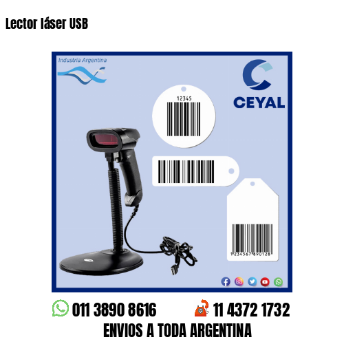 Lector láser USB