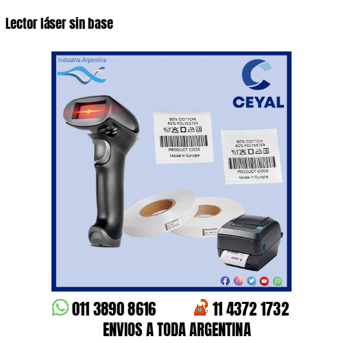 Lector láser sin base