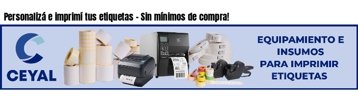 Personalizá e imprimí tus etiquetas - Sin mínimos de compra!