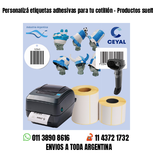Personalizá etiquetas adhesivas para tu cotillón – Productos sueltos