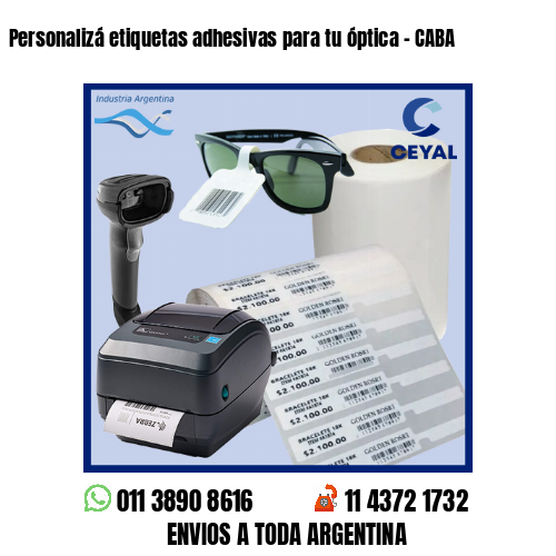 Personalizá etiquetas adhesivas para tu óptica – CABA