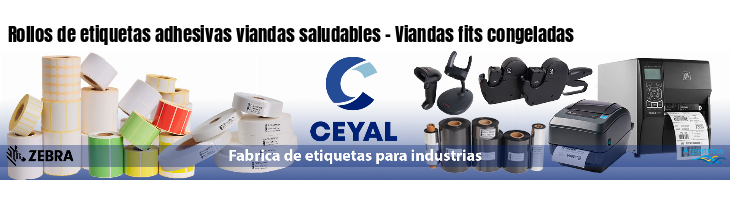 Rollos de etiquetas adhesivas viandas saludables - Viandas fits congeladas