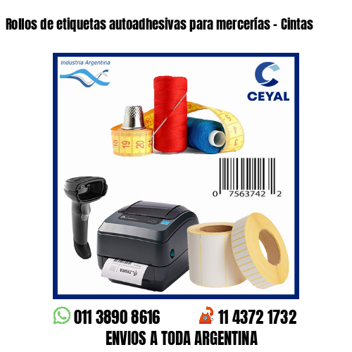 Rollos de etiquetas autoadhesivas para mercerías – Cintas