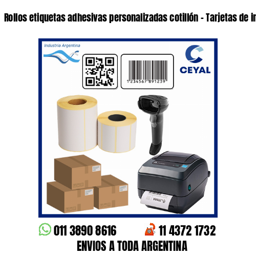 Rollos etiquetas adhesivas personalizadas cotillón – Tarjetas de invitación