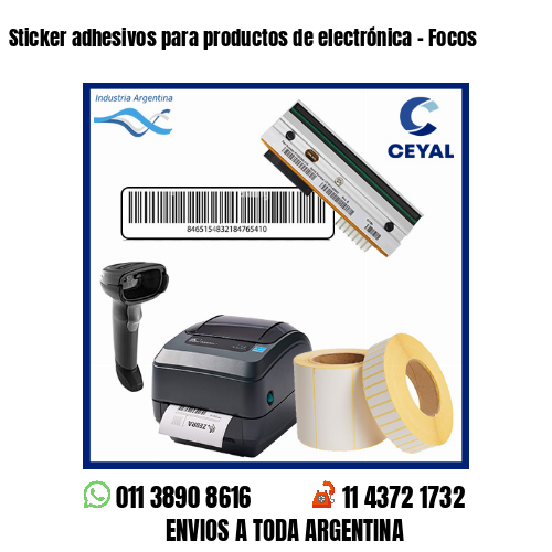 Sticker adhesivos para productos de electrónica – Focos