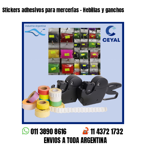 Stickers adhesivos para mercerías – Hebillas y ganchos