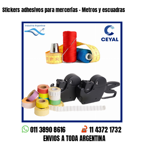 Stickers adhesivos para mercerías – Metros y escuadras