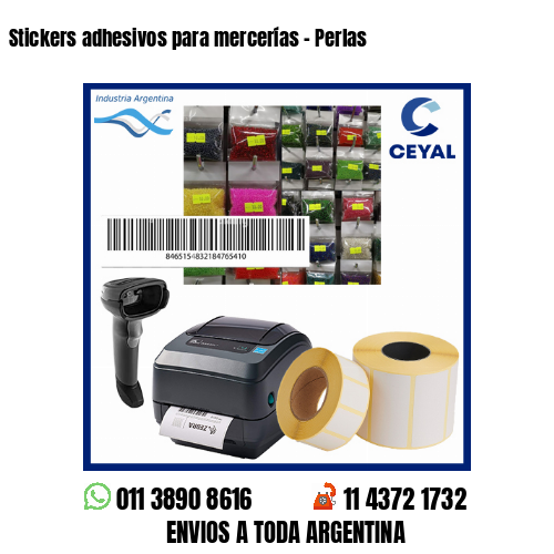 Stickers adhesivos para mercerías – Perlas