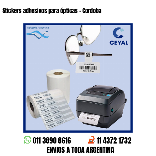 Stickers adhesivos para ópticas – Cordoba