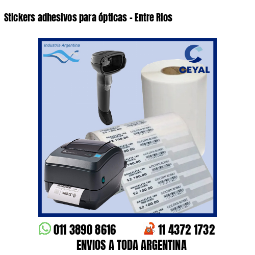 Stickers adhesivos para ópticas – Entre Rios