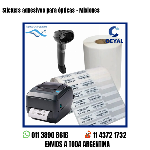 Stickers adhesivos para ópticas – Misiones