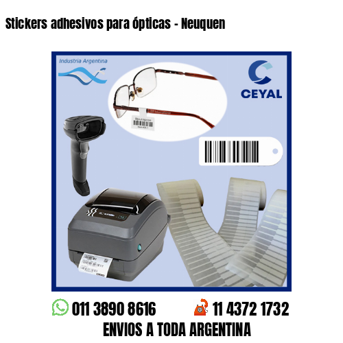 Stickers adhesivos para ópticas – Neuquen