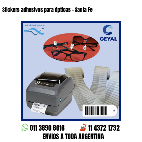 Stickers adhesivos para ópticas – Santa Fe