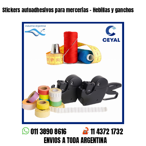 Stickers autoadhesivos para mercerías – Hebillas y ganchos