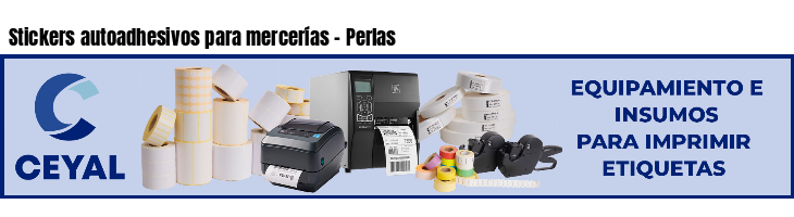 Stickers autoadhesivos para mercerías - Perlas