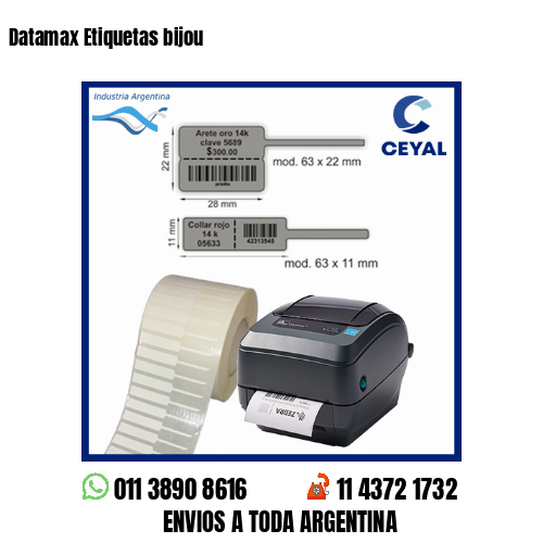 Datamax Etiquetas bijou